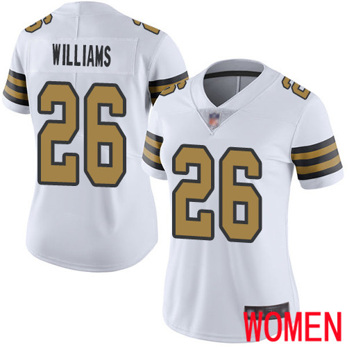 New Orleans Saints Limited White Women P J  Williams Jersey NFL Football #26 Rush Vapor Untouchable Jersey->youth nfl jersey->Youth Jersey